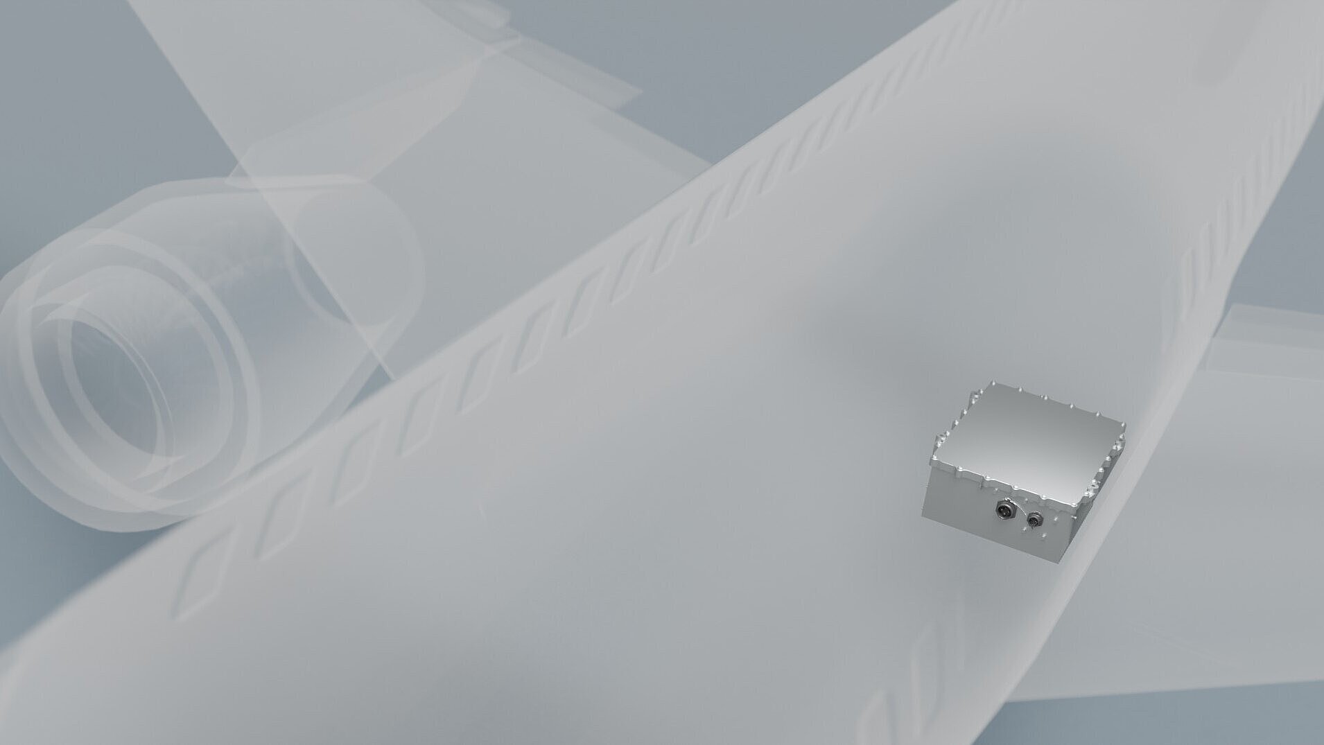 Landeklappen-Antriebssteuerung im Flugzeugflügel – High-Lift ECU für SLAT/FLAP-Systeme.