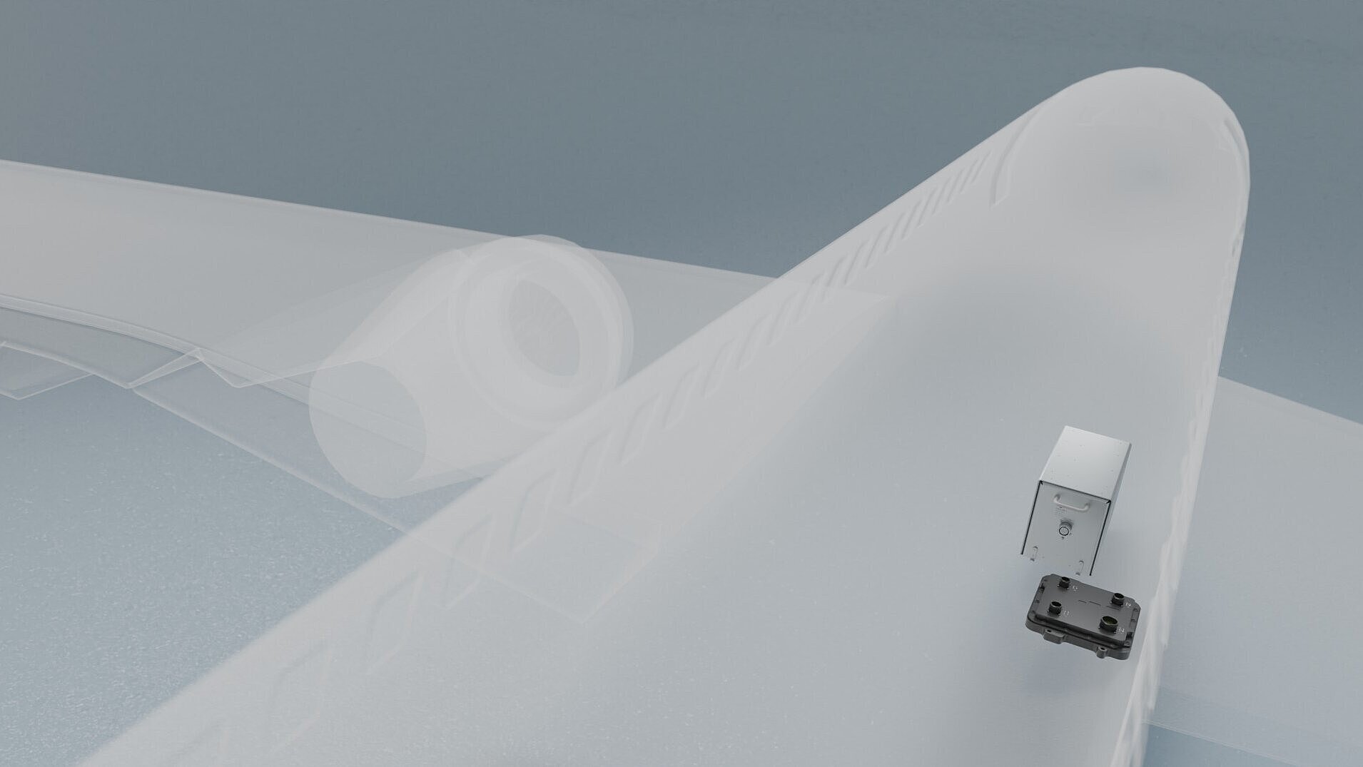 H2 Aero Tanksteuergerät im Flugzeug integriert – Steuerung und Überwachung eines kryogenen Wasserstofftanks.