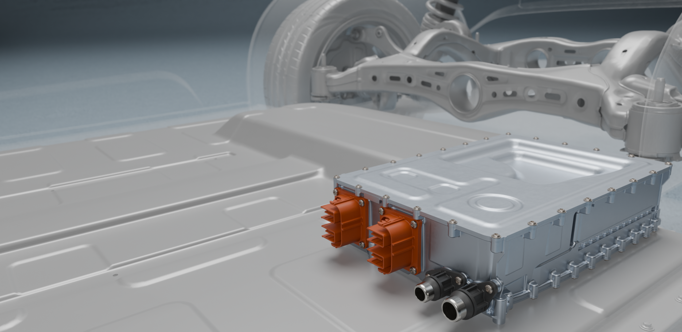 Silver Atena DC Boost Charger im Fahrzeug – DC/DC-Wandler für Hochvolt-Bordnetze.