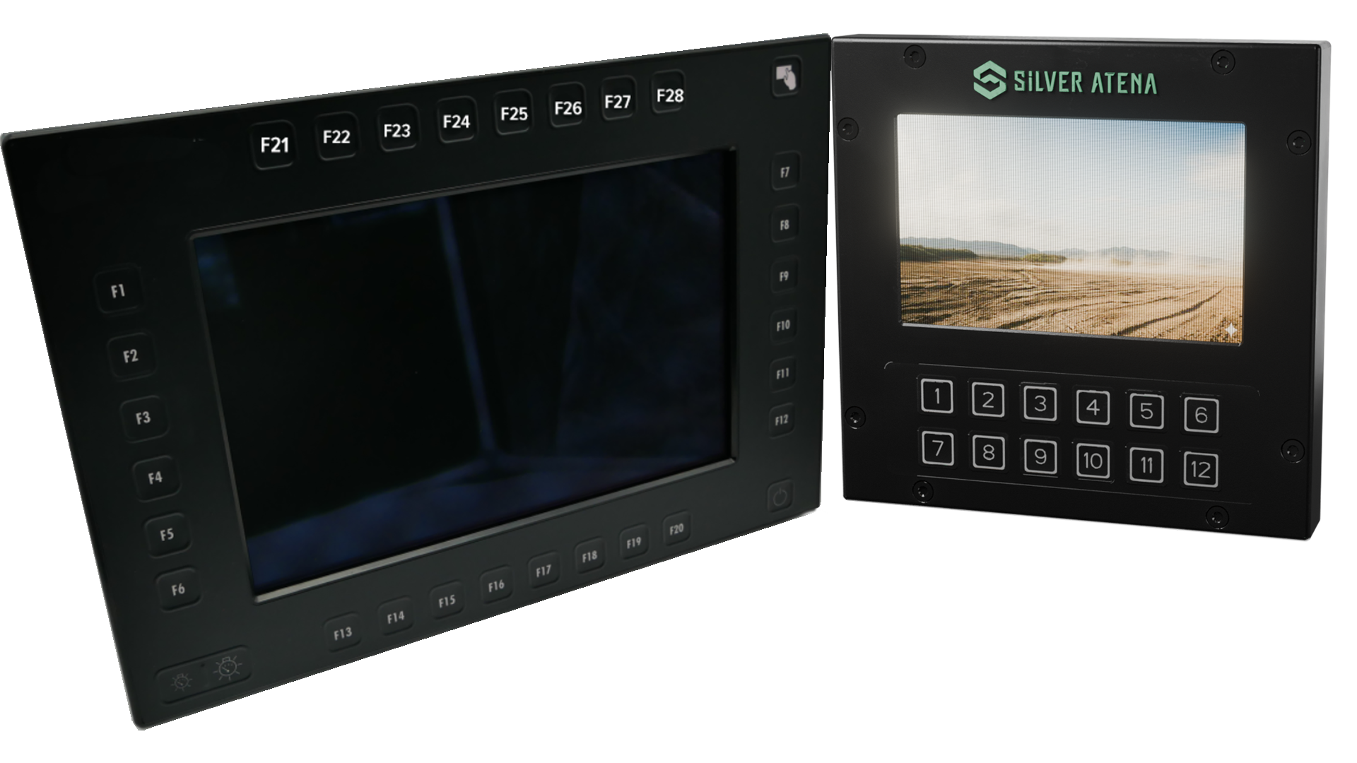 Silver Atena 7-Zoll und 12-Zoll Rugged Displays für Nutz- und Militärfahrzeuge.