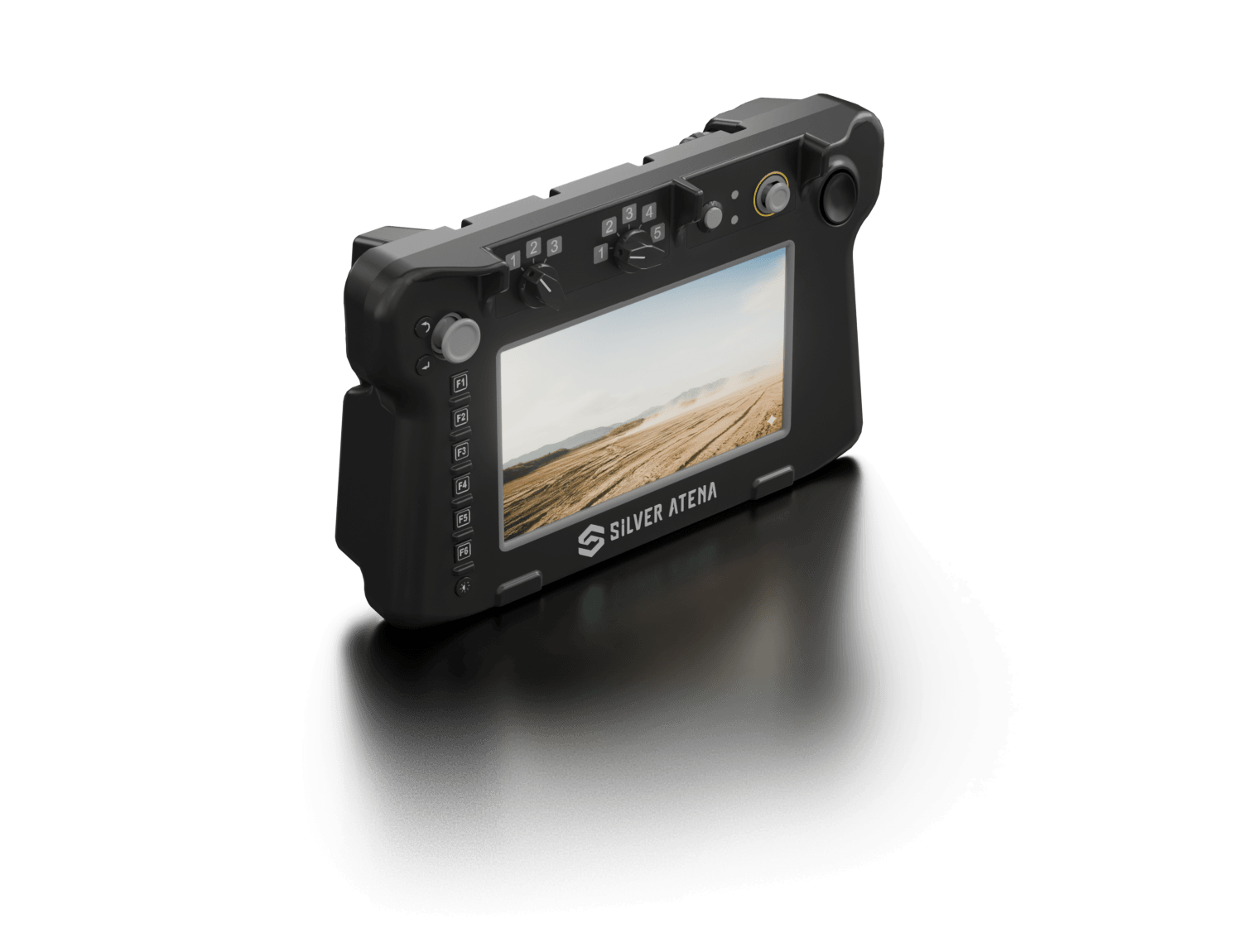 Mobiles Bediengerät für Defence-Anwendungen mit Display und robustem Design.